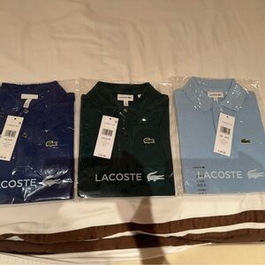 Lacoste Kids Polo Shirt Set - Blue, Green, Light Blue